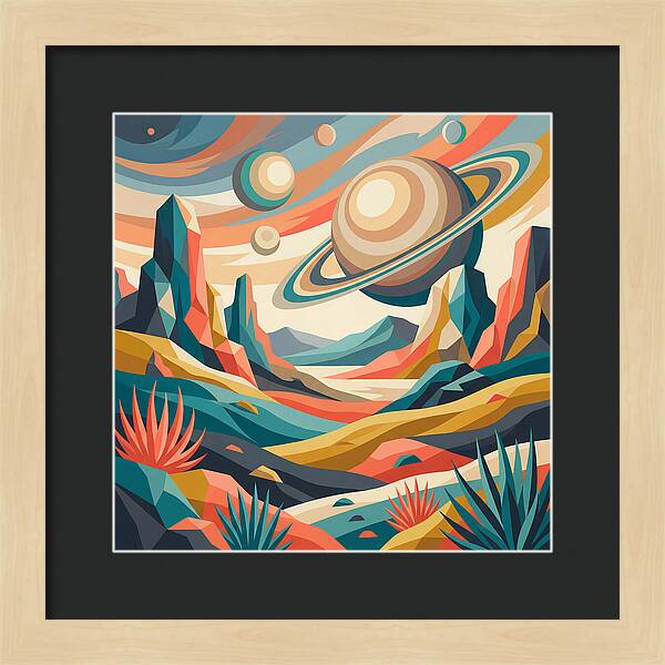 Cosmic Desert Landscape