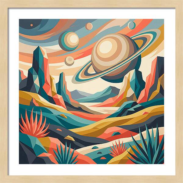 Cosmic Desert Landscape