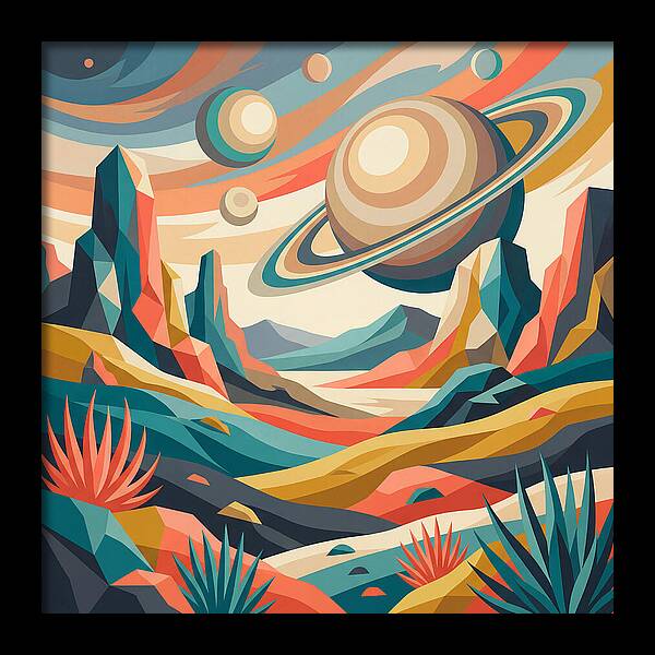 Cosmic Desert Landscape