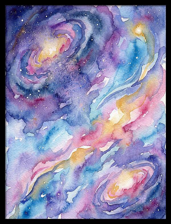 Cosmic Dreamscape In Watercolor