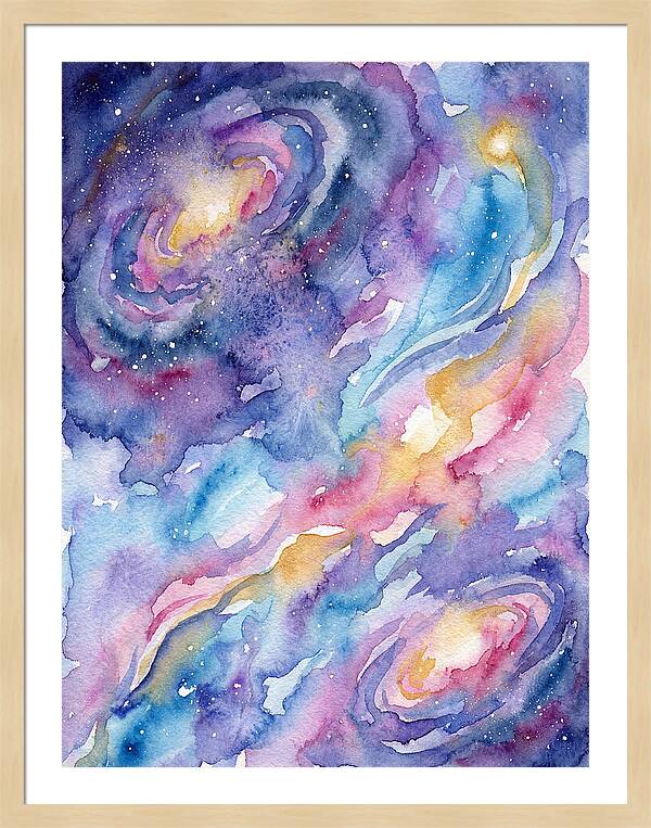 Cosmic Dreamscape In Watercolor