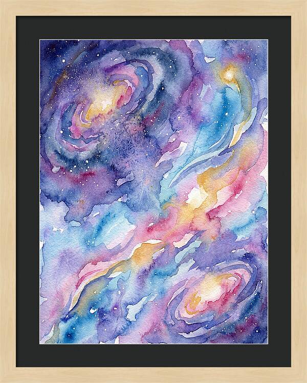 Cosmic Dreamscape In Watercolor