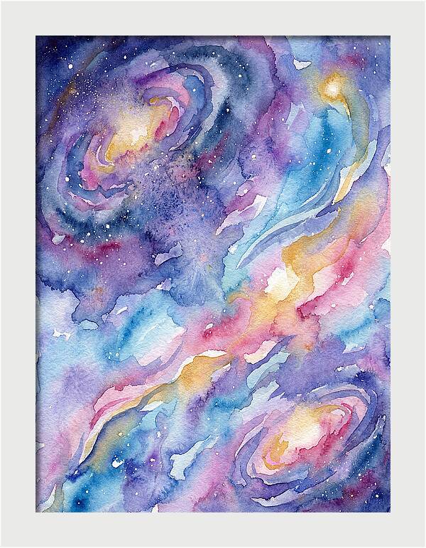 Cosmic Dreamscape In Watercolor