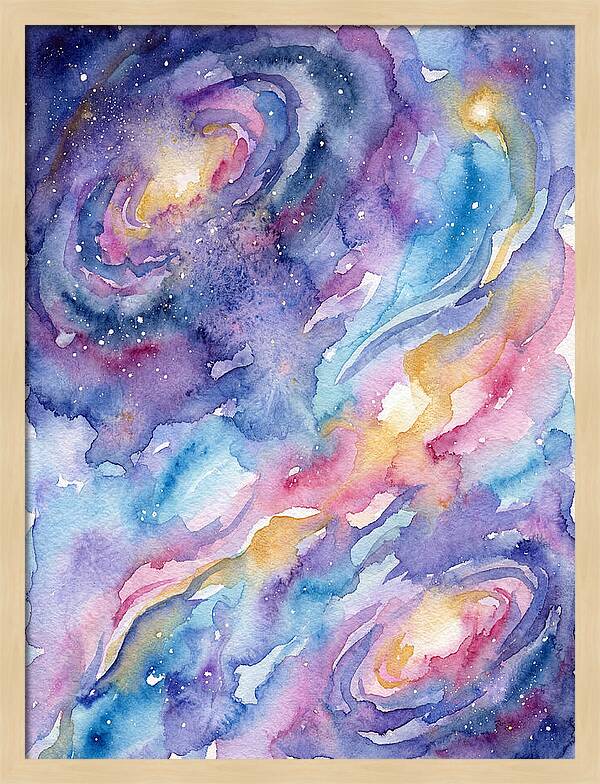Cosmic Dreamscape In Watercolor
