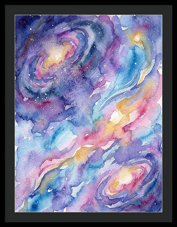 Cosmic Dreamscape In Watercolor