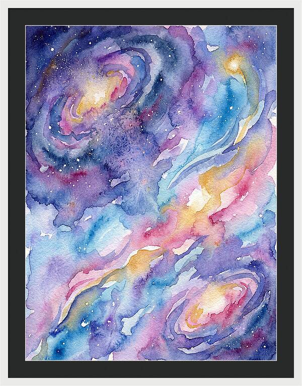 Cosmic Dreamscape In Watercolor