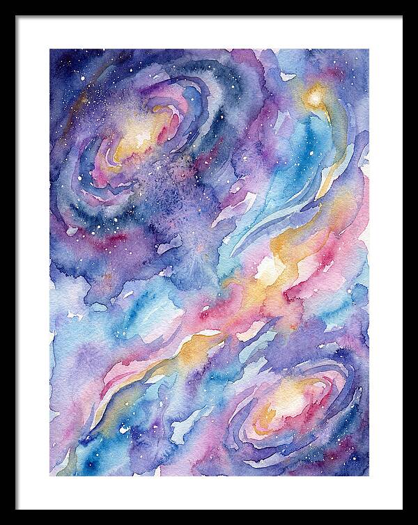 Cosmic Dreamscape In Watercolor