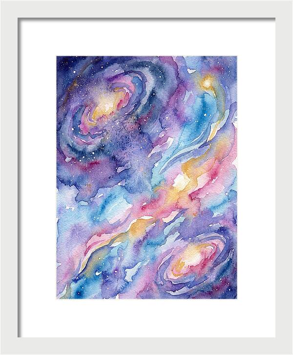 Cosmic Dreamscape In Watercolor