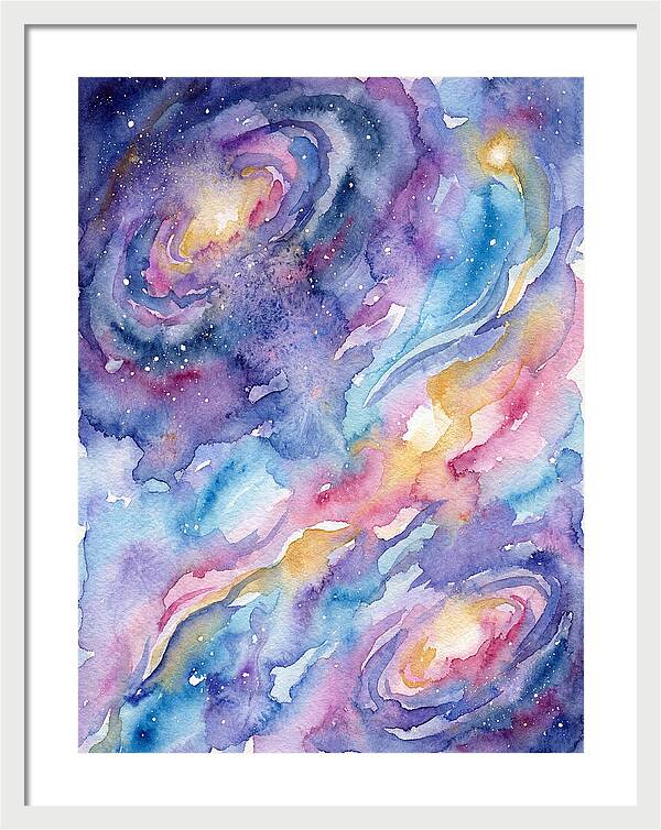 Cosmic Dreamscape In Watercolor