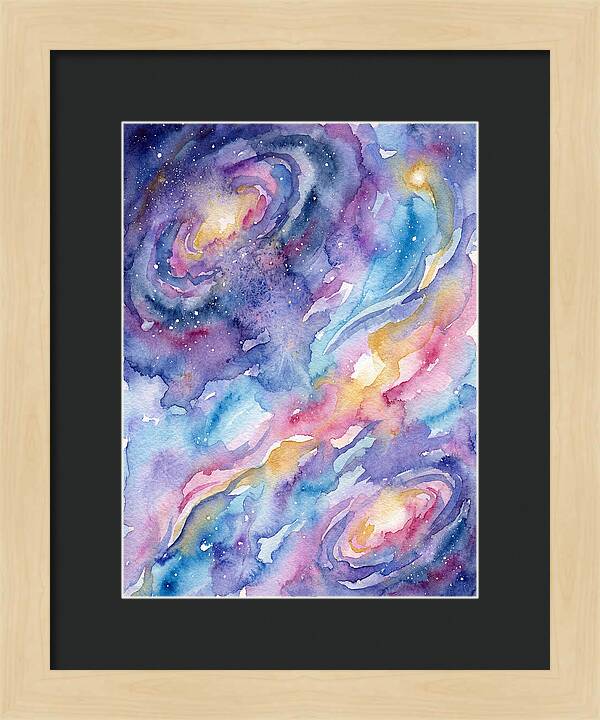 Cosmic Dreamscape In Watercolor