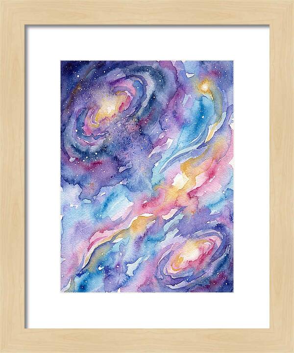 Cosmic Dreamscape In Watercolor