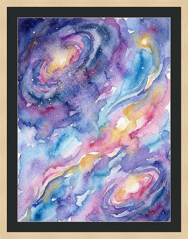 Cosmic Dreamscape In Watercolor