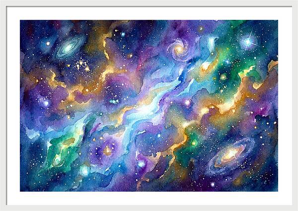 Cosmic Watercolor Dreamscape