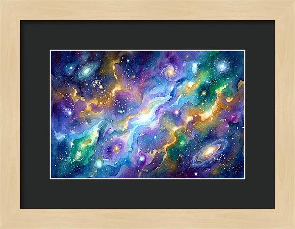 Cosmic Watercolor Dreamscape