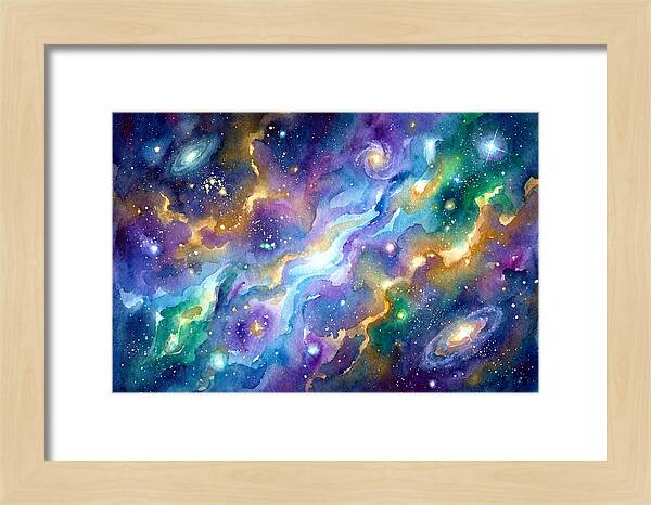 Cosmic Watercolor Dreamscape