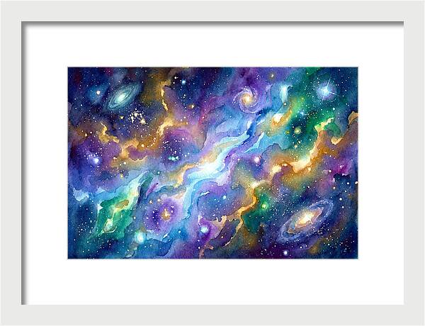 Cosmic Watercolor Dreamscape
