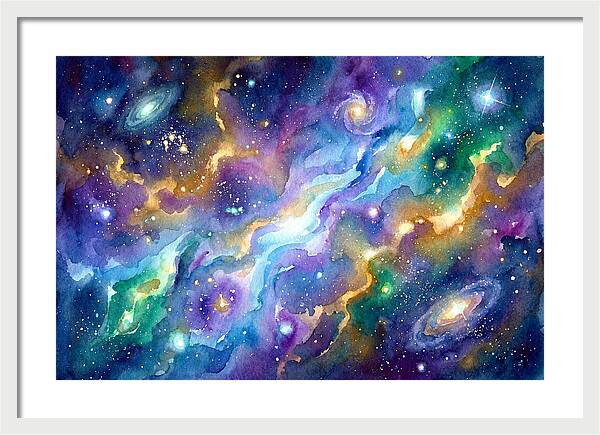 Cosmic Watercolor Dreamscape