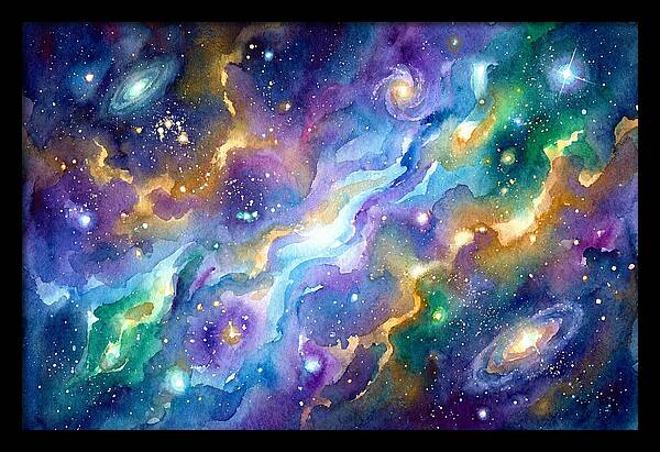 Cosmic Watercolor Dreamscape