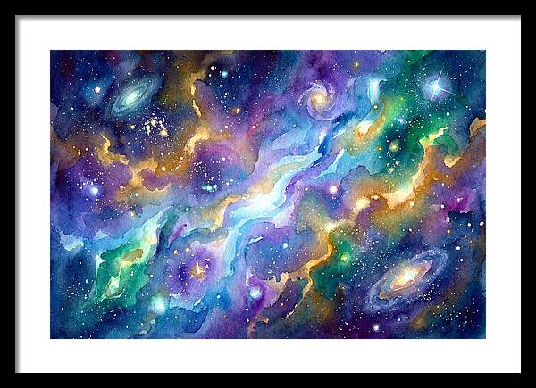 Cosmic Watercolor Dreamscape