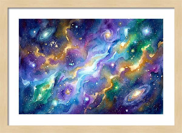 Cosmic Watercolor Dreamscape
