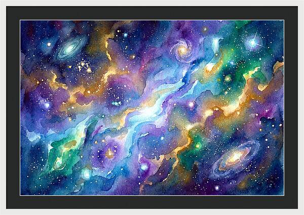 Cosmic Watercolor Dreamscape
