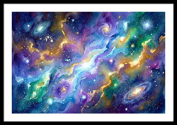 Cosmic Watercolor Dreamscape