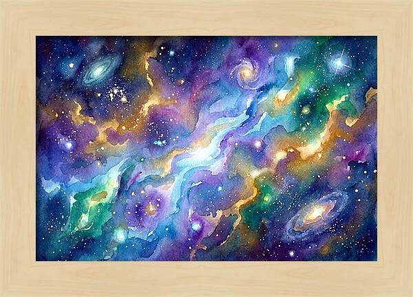 Cosmic Watercolor Dreamscape