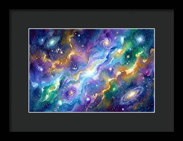 Cosmic Watercolor Dreamscape