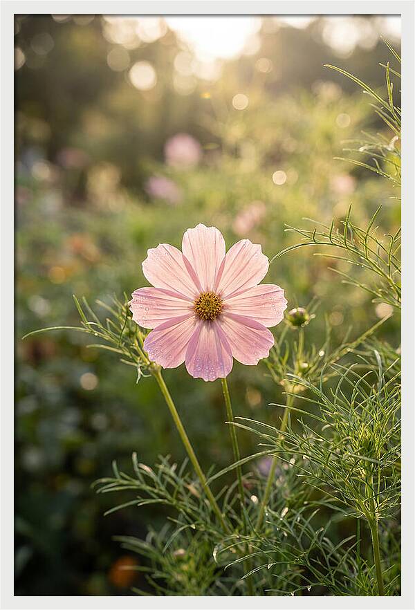 Cosmos Blossom In Soft Light