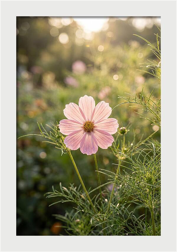 Cosmos Blossom In Soft Light