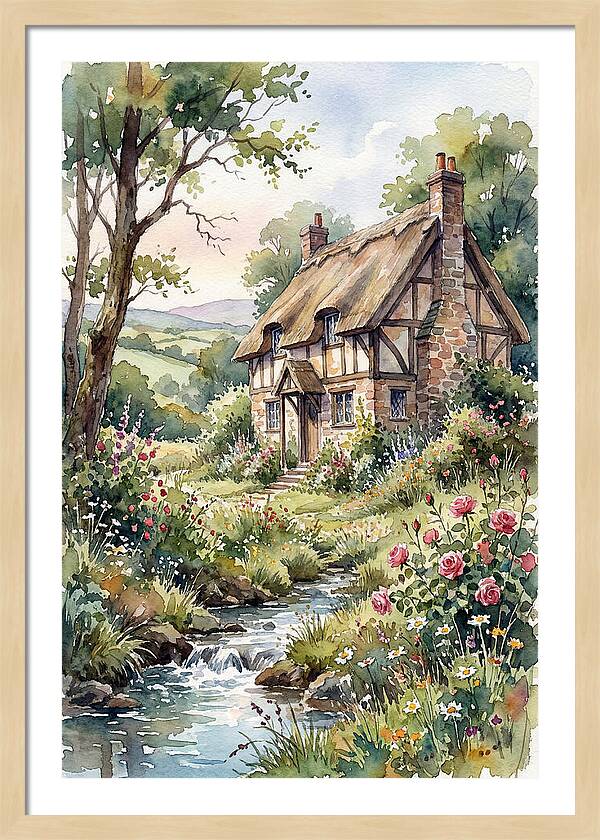 Cottage By The Stream