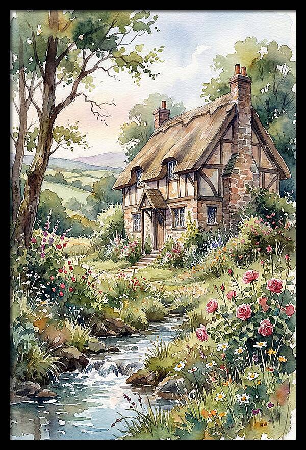 Cottage By The Stream