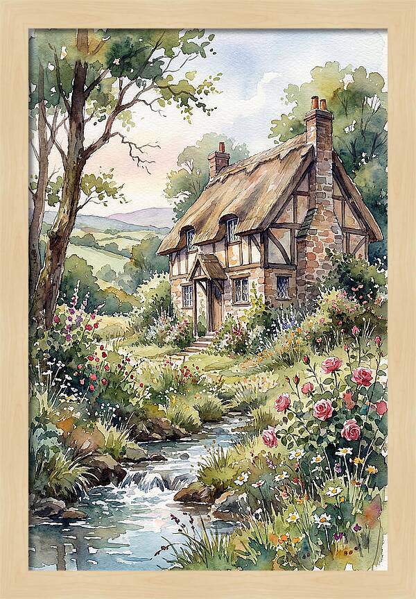 Cottage By The Stream
