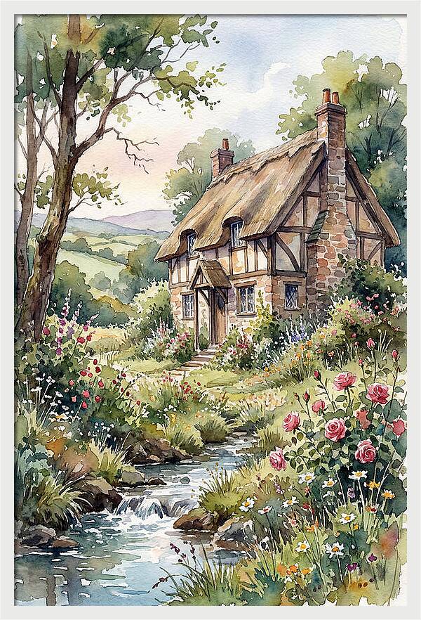 Cottage By The Stream