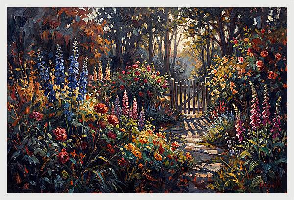 Cottage Garden Bursting With Perennials