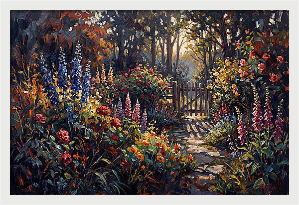 Cottage Garden Bursting With Perennials