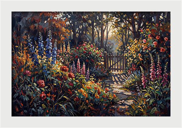 Cottage Garden Bursting With Perennials