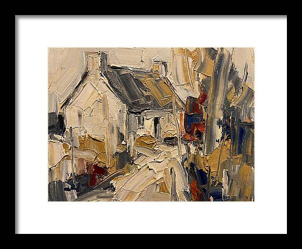 Cottage In Palette Knife Style