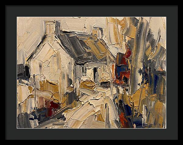 Cottage In Palette Knife Style