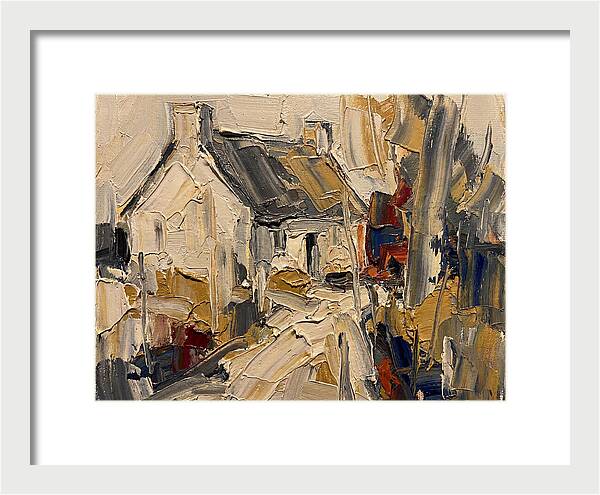 Cottage In Palette Knife Style