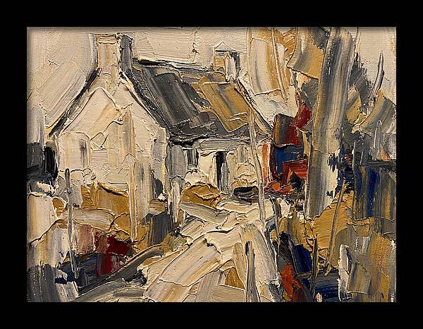 Cottage In Palette Knife Style