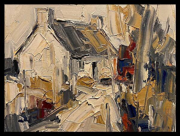 Cottage In Palette Knife Style