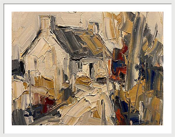Cottage In Palette Knife Style