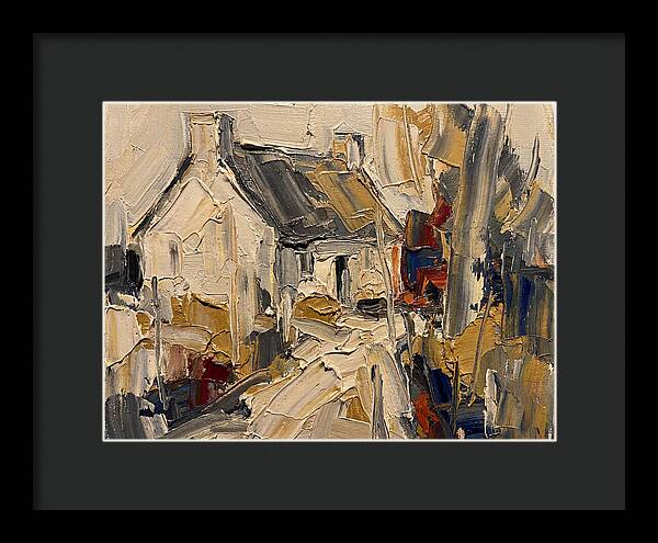 Cottage In Palette Knife Style