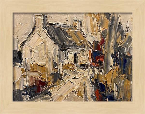Cottage In Palette Knife Style