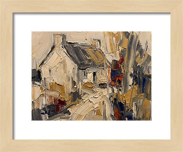 Cottage In Palette Knife Style