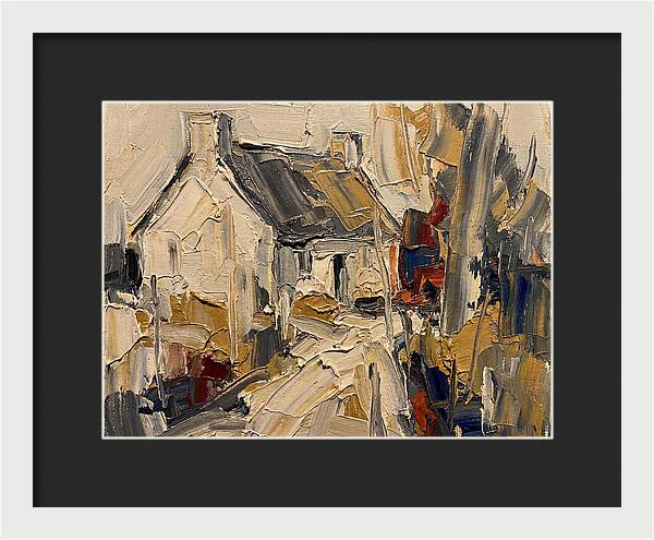 Cottage In Palette Knife Style