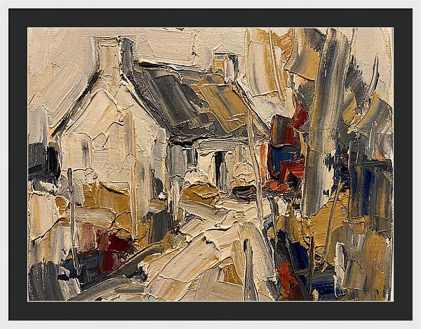 Cottage In Palette Knife Style