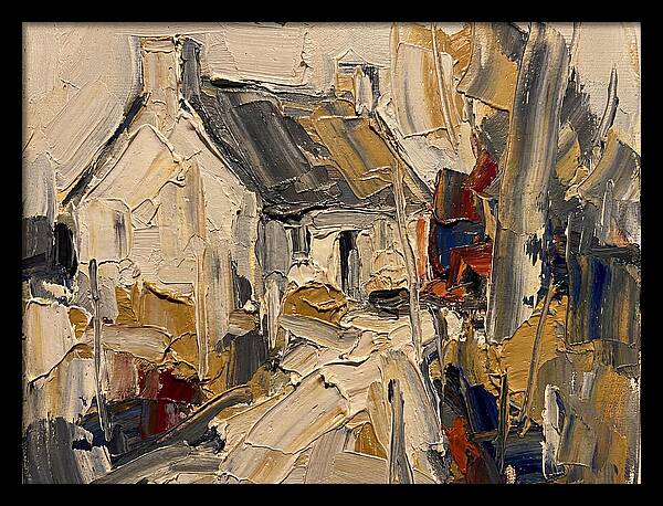 Cottage In Palette Knife Style