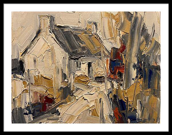 Cottage In Palette Knife Style